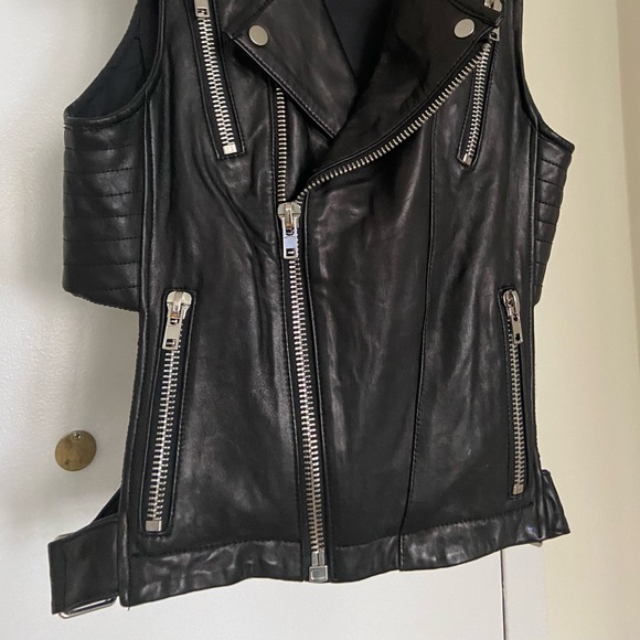 Kill City by Lip Service Blk Lambskin Leather Vest M $250 - Picture 5 of 11